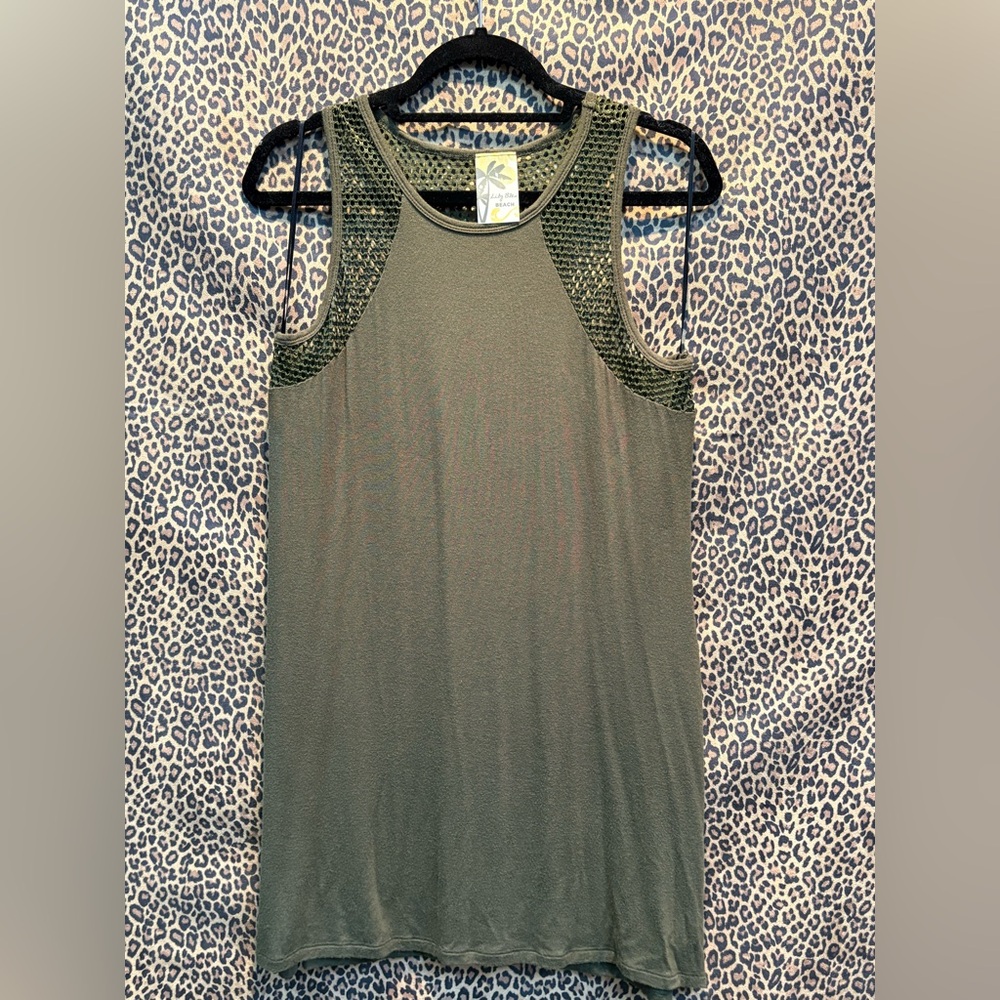 Lily Bleu Olive Textured Tank Top